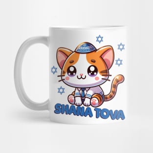 Cute Kitty Shana Tova Mug